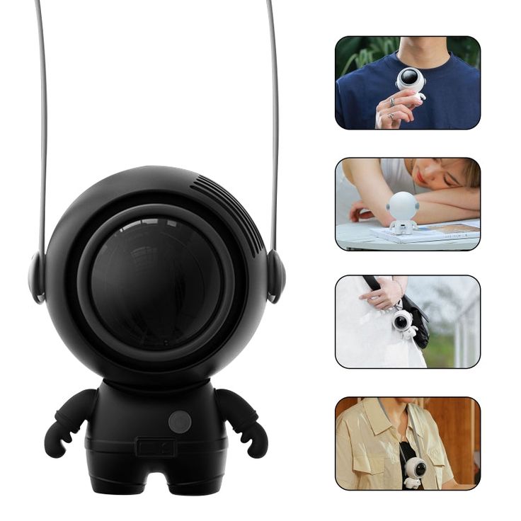 Portable Astronaut Neck Fan Bladeless Rechargeable Air Cooler