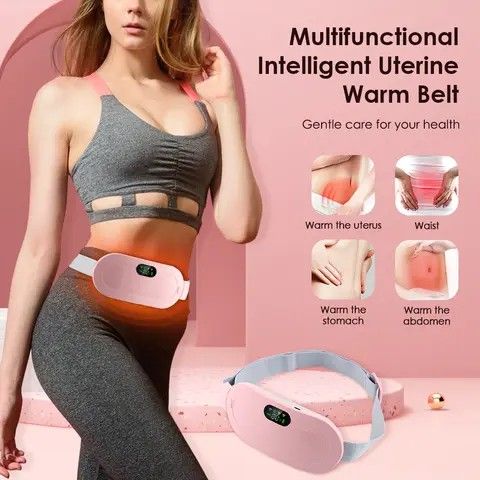 Electric Menstrual Heating Pad Period Cramp Massager